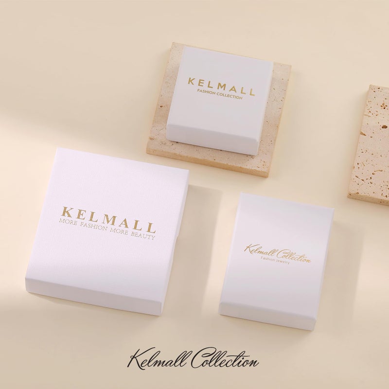 KELMALL Chunky Geometric Rhinestone Dangle Earrings for Women â€“ Bold Rectangle Statement Drop Earrings, Gift-Boxed Fashion Jewelry - Image 5